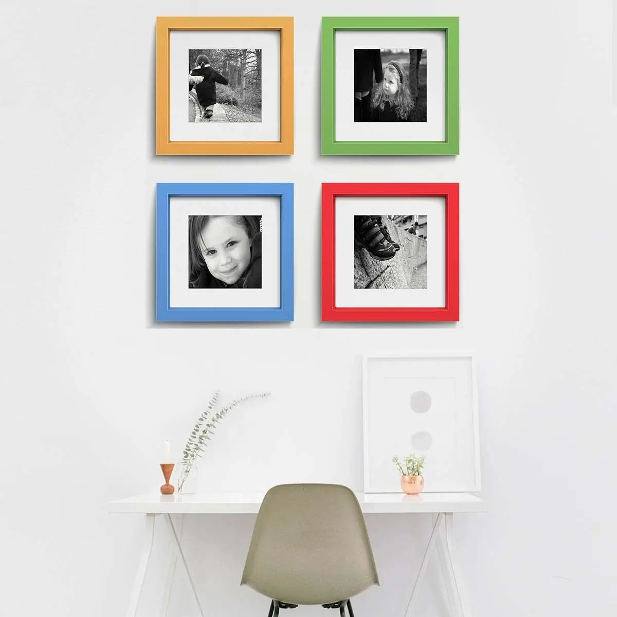 Bennetu Colours Quartet 12X12 Inch Frames To Fit 8X8 Inch Photos 1