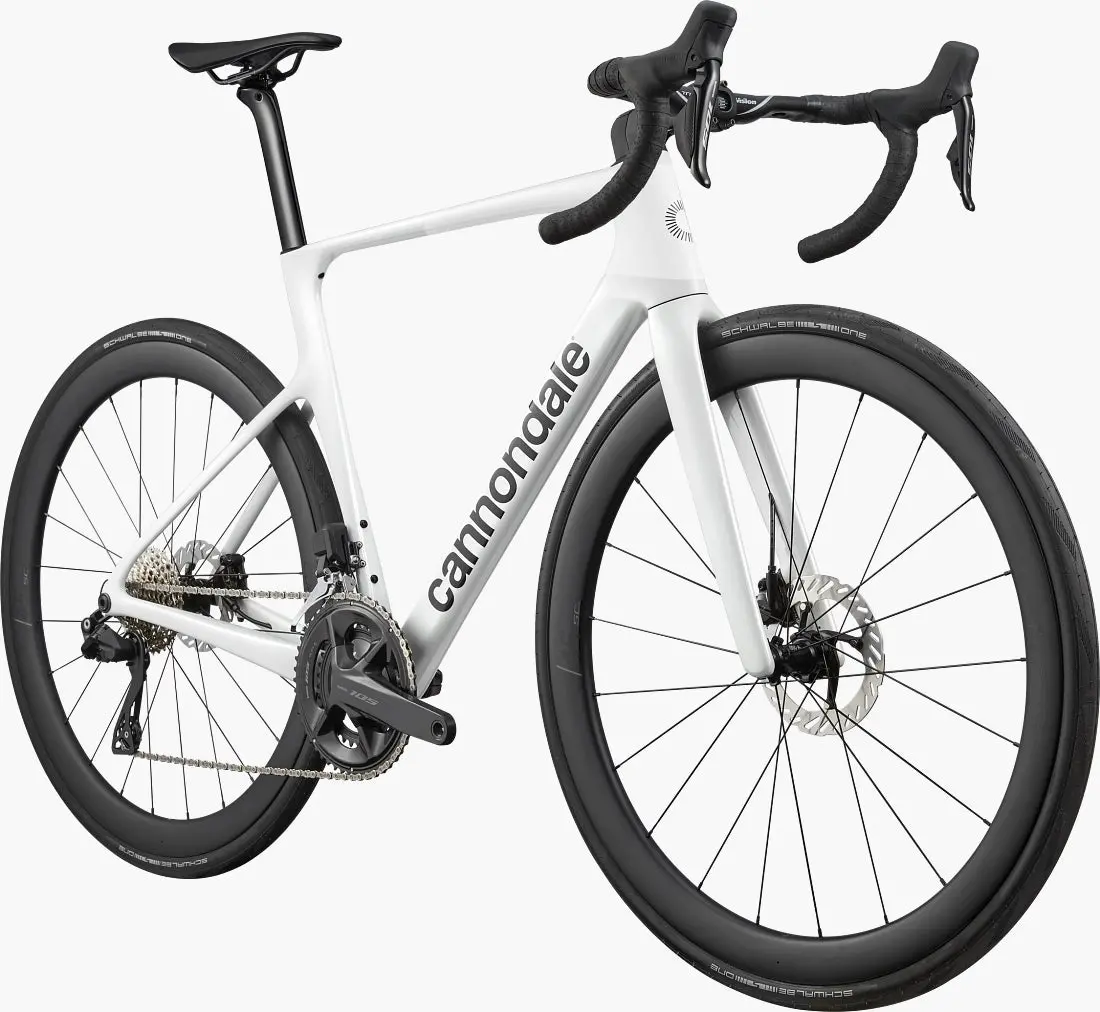 Cannondale Supersix Evo 5 Road Bike, Shimano 105 Di2, Vision Sc45 I23 Carbon Wheels 4