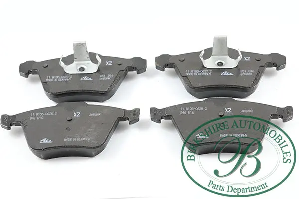 Jaguar Front Brake Pads Parts # C2z14096/ C2c40926/ C2d31788. Fits Jaguar 09-11/16 Xf, 06-08 S-Type R, 06-09 Super V8, 06-09 Xjr, 10-15 Xk, 07-09 Xkr. 1
