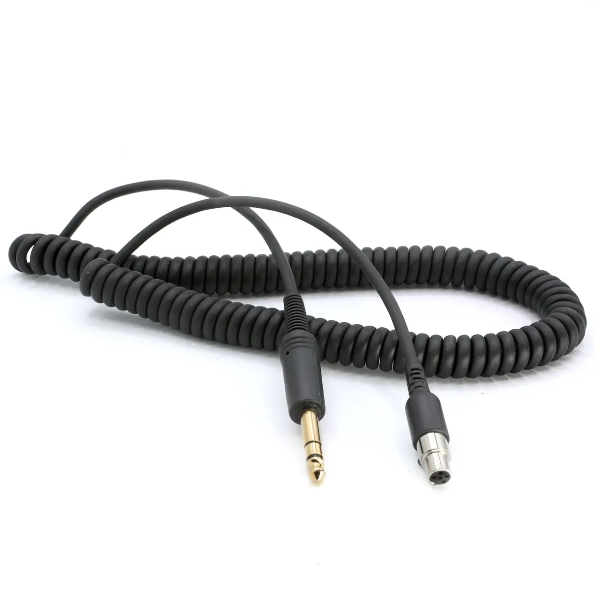 Firetruck Intercom Headset Coil Cord For 1/4" Style Jacks & Fhs Headset 1