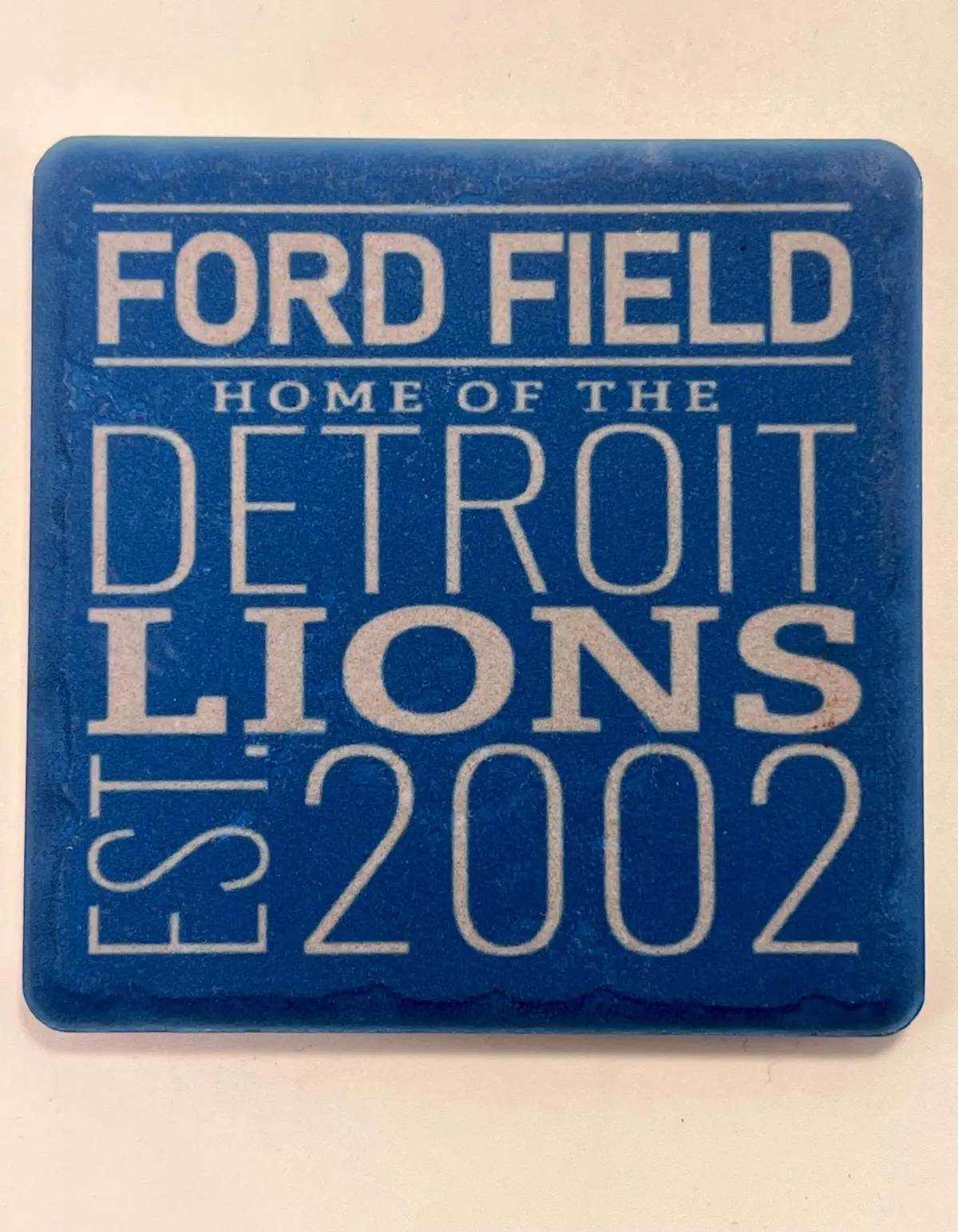 Detroit Lions Script- Porcelain Tile Coaster 1