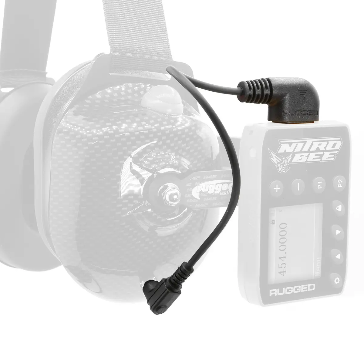 Headset To Scanner (Nitro Bee Xtreme) Straight Cord - Short 1
