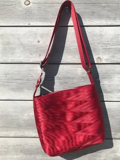 Pure Detroit Official - Large City Slinger Tote Seatbelt Bag - Red Pre Order 1