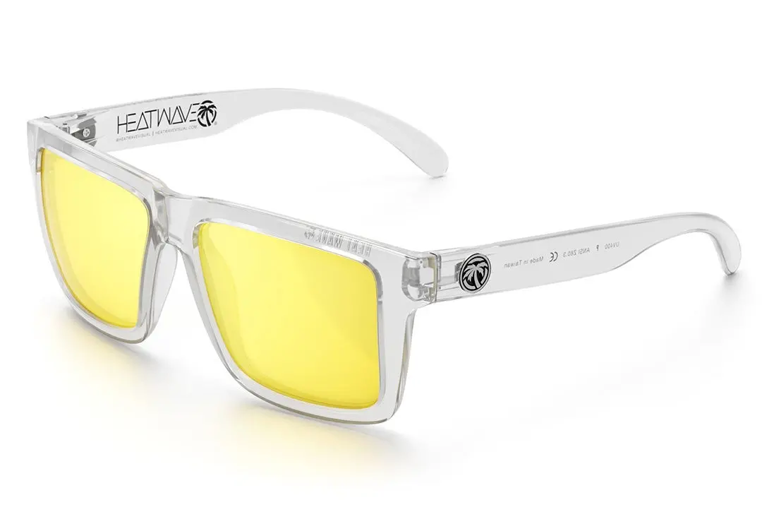 Xl Vise Z87 Sunglasses Vapor Clear Frame: Hi-Vis Yellow Lens 1