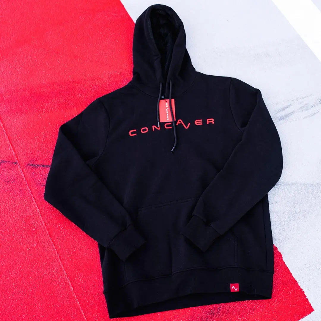 Concaver Unisex Hoodie Logo Black 1
