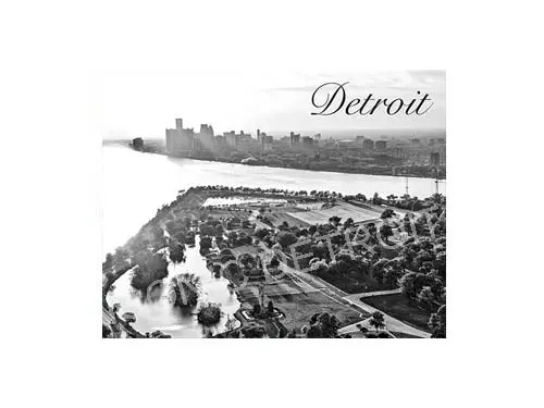 Belle Isle Detroit Aerial Luster Or Canvas Print $35 - $430 1