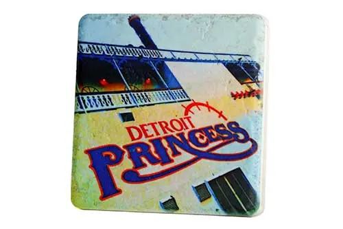 Detroit Princess Porcelain Tile Coaster 1