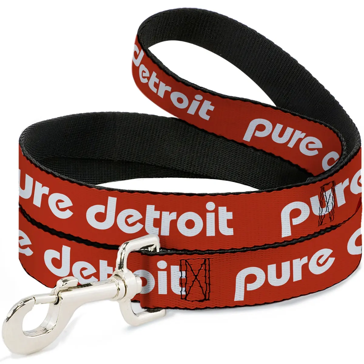 Pure Detroit Dog Leash - Burnt Orange / White 1