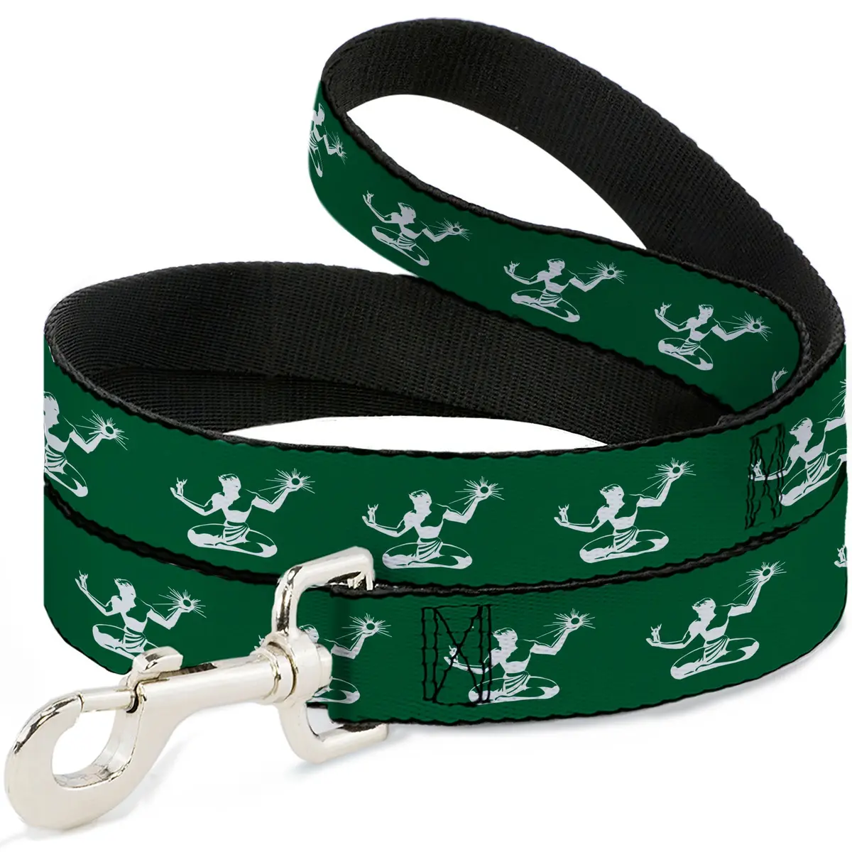 Spirit Of Detroit Dog Leash - Forest Green / White 1