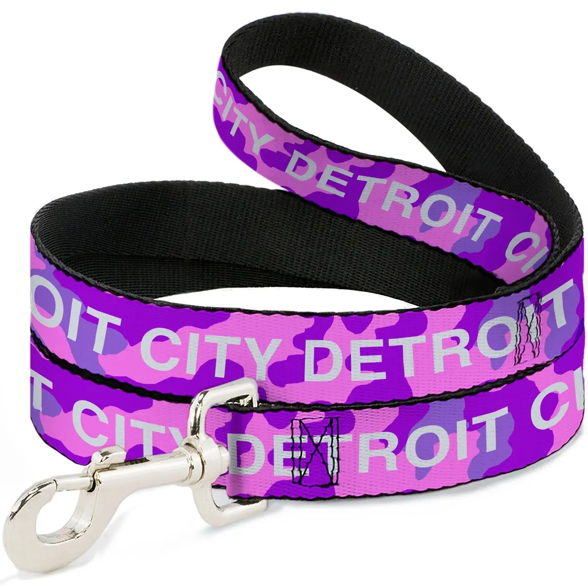 Detroit City Dog Leash - Camo Pink / Purple / White 1