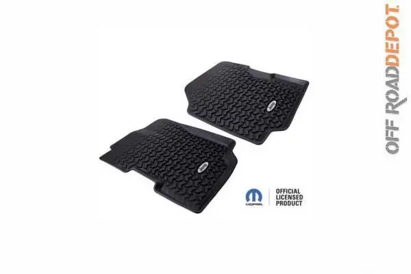 Rug Dmc-1292022 - Tapetes Delanteros Cj 76-96 Logo De Jeep 1