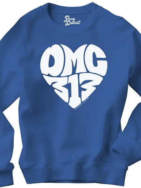 Dmc 313 Love Sweatshirt - White / Royal Blue 1