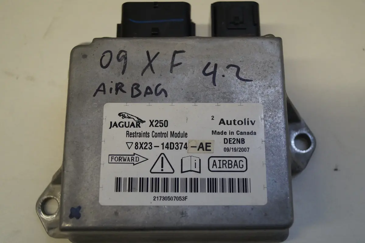 Used Air Bag Control Module For Jaguar Part # C2z4597. Fits Jaguar Xf 4.2L 2009 1