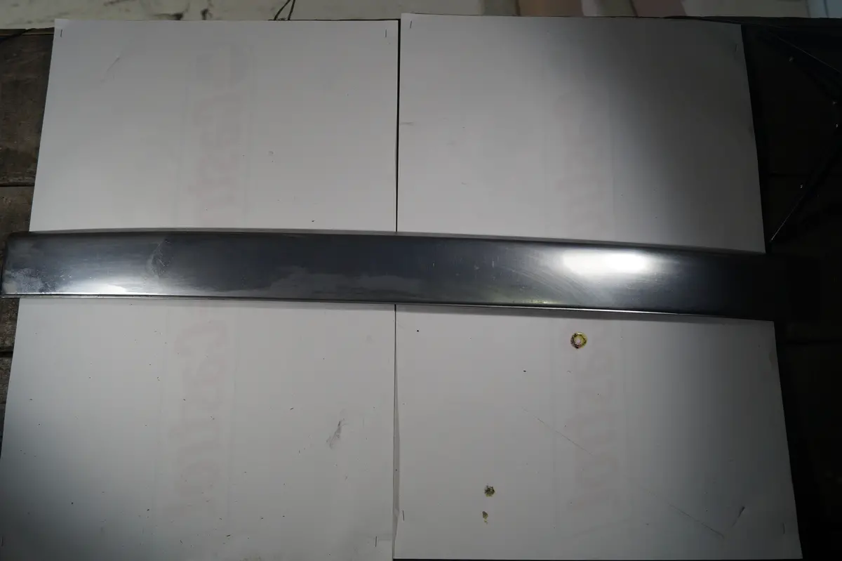Used Jaguar Rear Center Bumper Chrome Trim Part #Bcc3434/Bec24484. Fits Jaguar Xjs 1984-1993 1