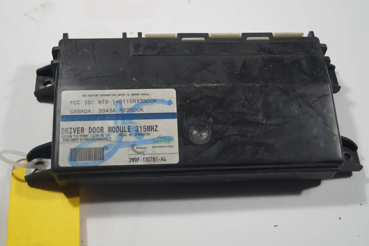 Used Jaguar Driver Door Module Part #2W9f-13C791-Ag/C2c22372 Fits Jaguar Xj8, Xjr,Xk8,Xkr 2003-2009 1