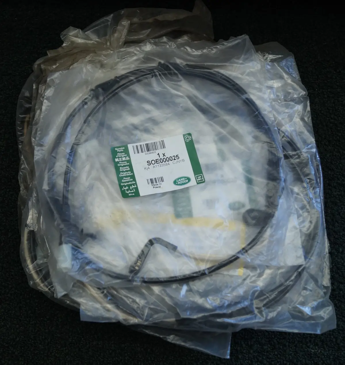 Land Rover Lr3, Lr4 And R/R Sport Brake Pad Wear Sensor | Part # - Soe000025 1