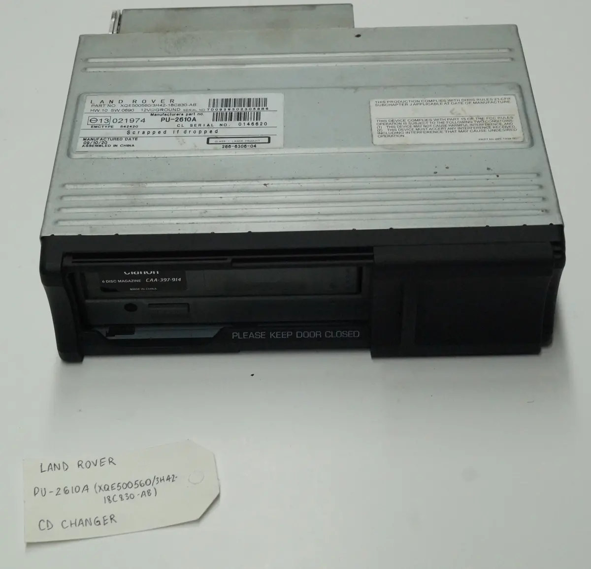 Range Rover (L322) Cd Changer | Part # - 3H42-18C830-Ab 1