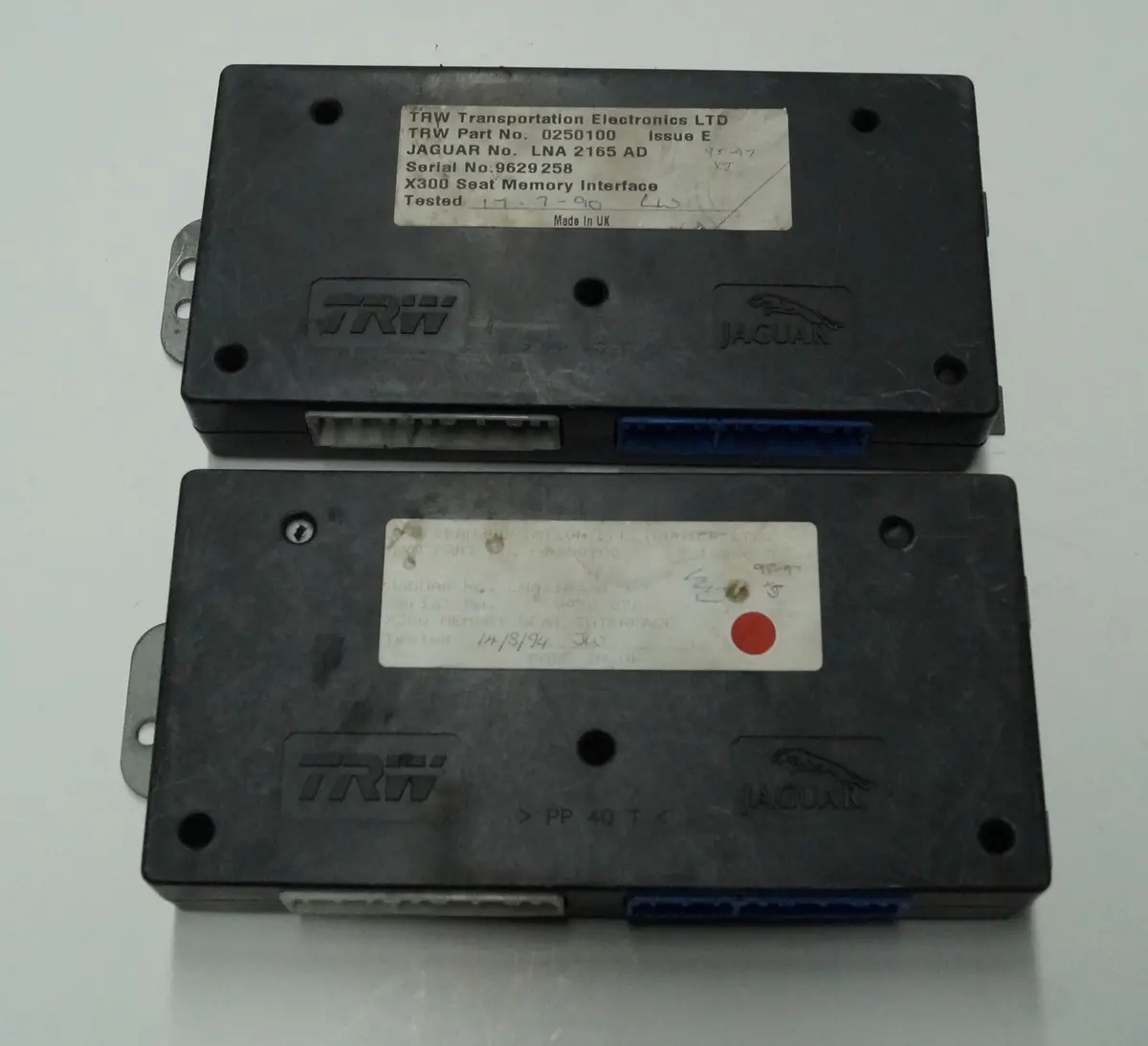 1995 - 1997 Jaguar Xj (X300) Memory Seat Control Unit (L/H) | Part # - Lna2165aa/Ad 1