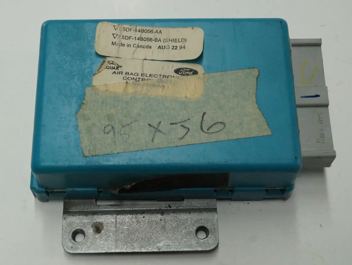 1995 - 1997 Jaguar Xj (X300) Airbag Computer Control Module | Part # - F5df-14B056-Aa 1