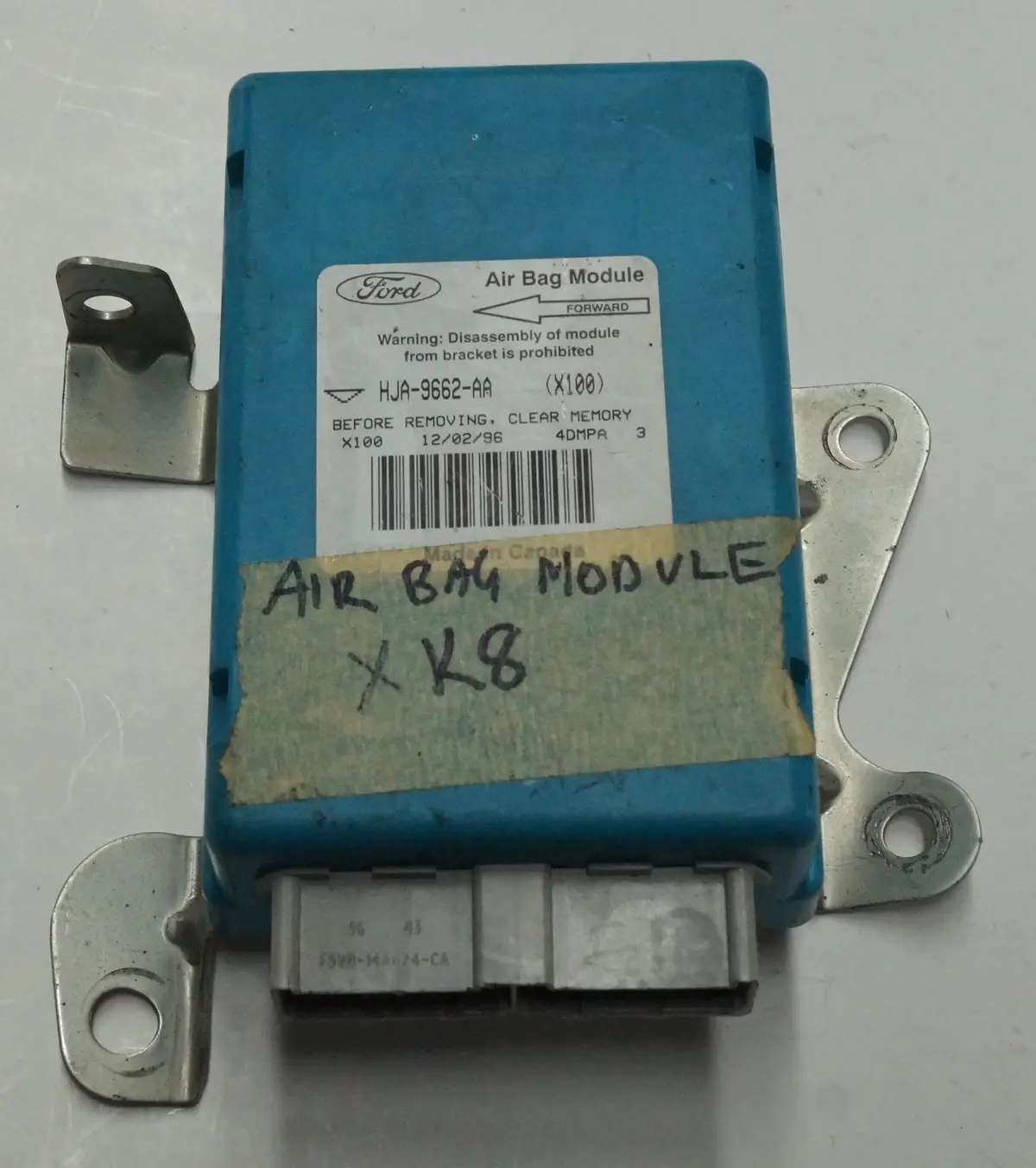 1997 - 2000 Jaguar Xk (X100) Airbag Computer Control Module | Part # - Hja9662aa 1
