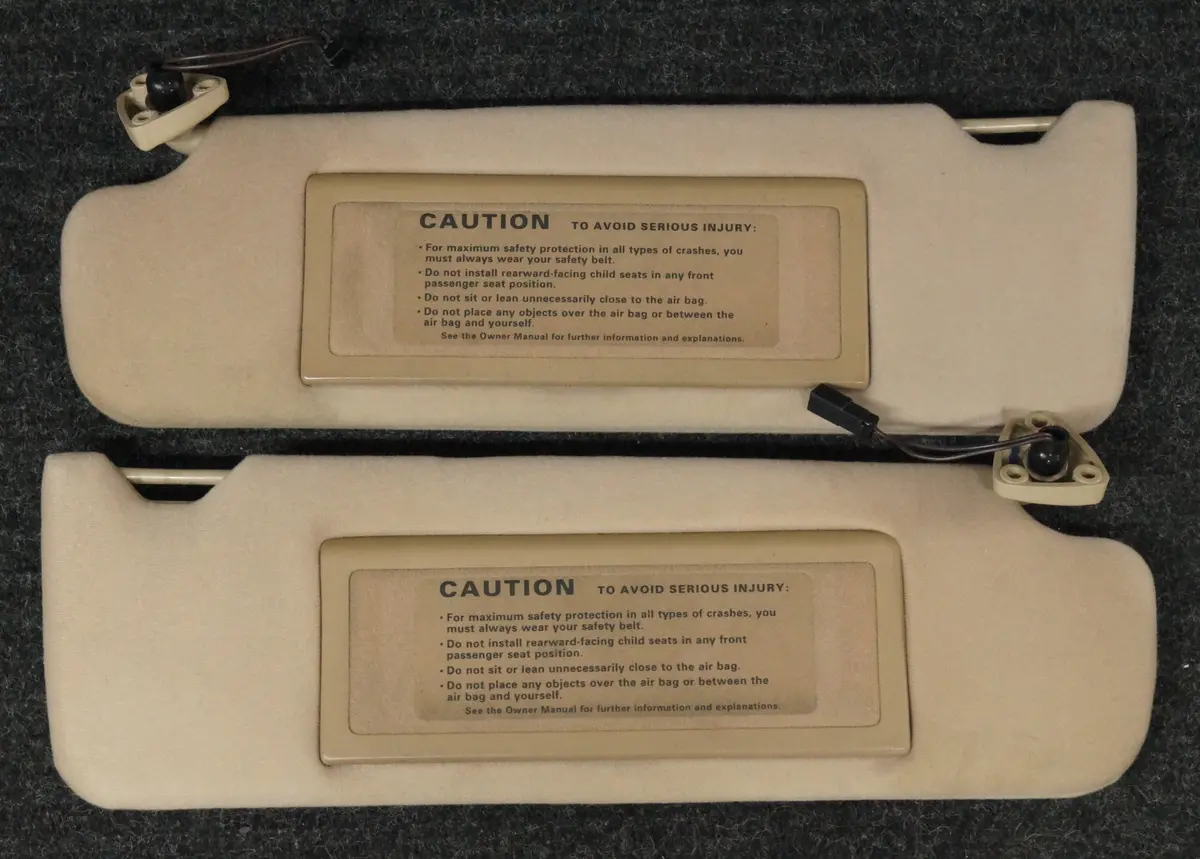 1995 - 1997 Jaguar Xj (X300) Sun Visors (Pair) 1