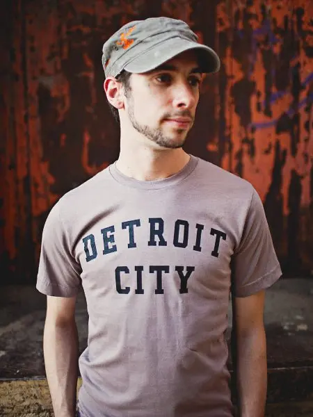Detroit City Unisex Garment-Dyed Heavyweight T-Shirt - Concrete 1