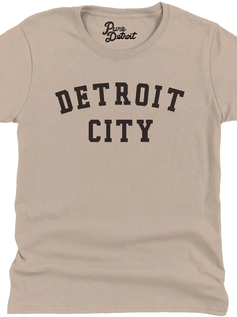 Detroit City Women's Premium Relaxed T-Shirt - Black / Heather Stone 1