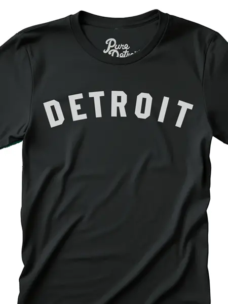Detroit Classic T-Shirt - Black / White Unisex 1