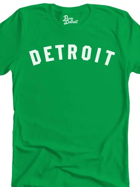 Detroit Classic Unisex T-Shirt - White / Irish Green 1
