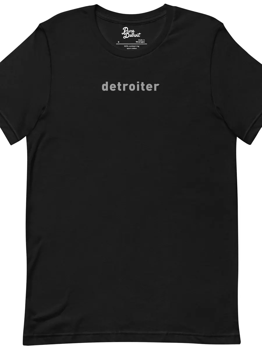Detroiter Unisex Premium T-Shirt - Black / Gray 1