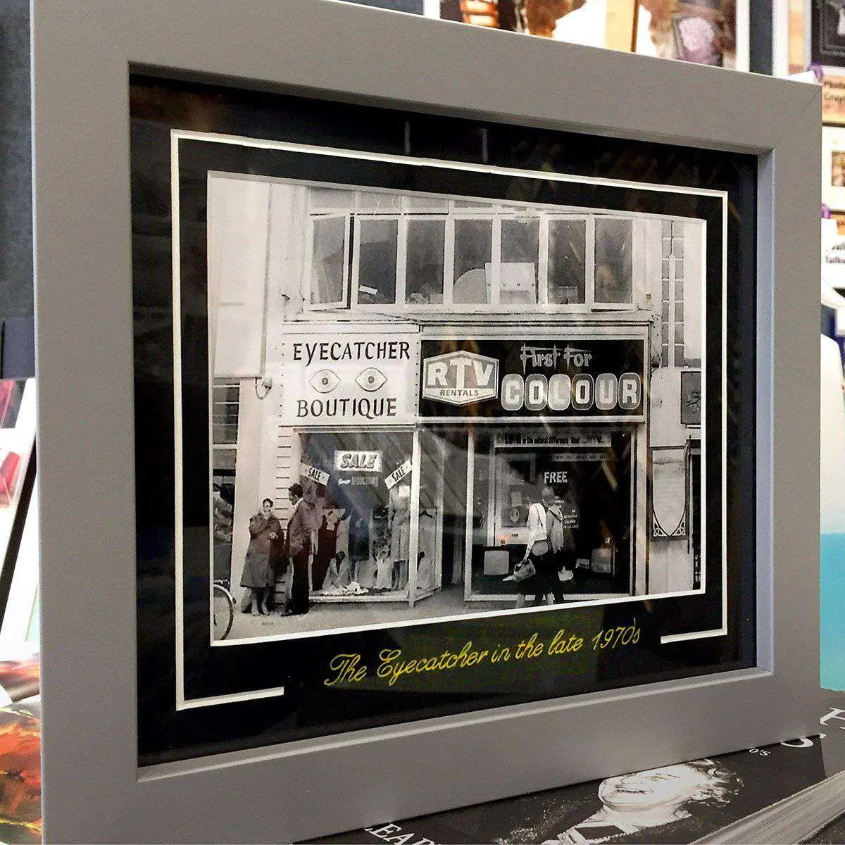 Old B&W Framed With Gold Scrpt On Mount 1