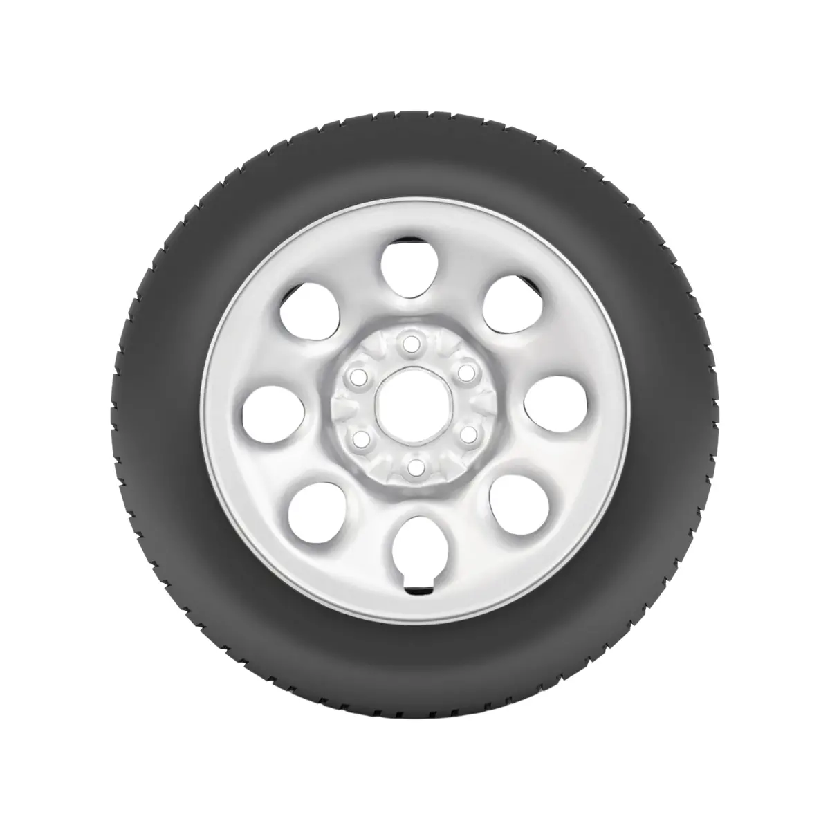 2009-2014 Chevrolet Express 1500 Tire & Wheel - Lt245/70R17 (Silver) 1