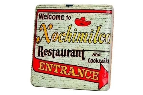 Xochimilco Porcelain Tile Coaster 1
