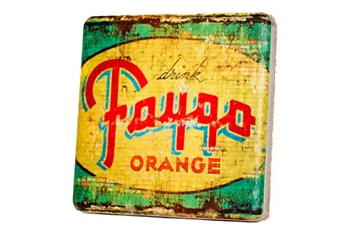 Vintage Faygo Porcelain Tile Coaster 1