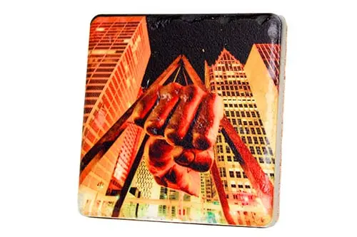 Joe Louis Fist Porcelain Tile Coaster 1
