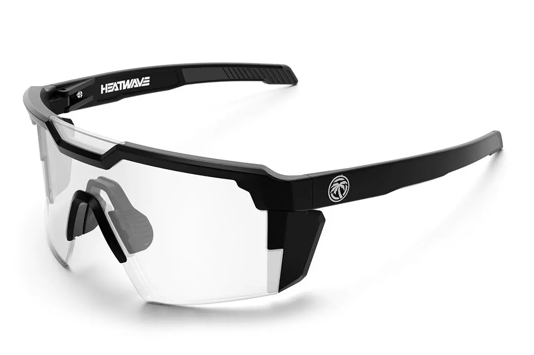 Future Tech Sunglasses: Black Frame Clear Lens Z87+ 1