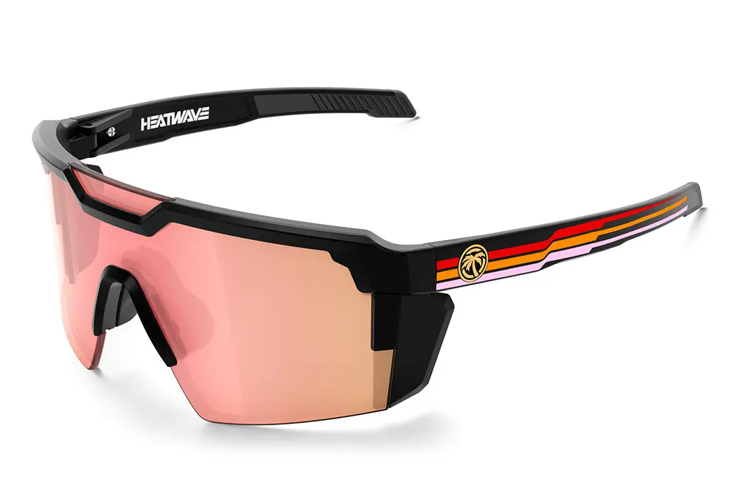 Future Tech Sunglasses: Side Stripe Red Customs Z87+ 1