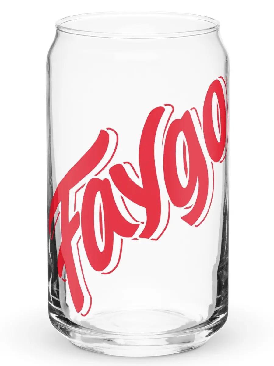 Faygo Red Pop Can-Shaped Glass - 16 Oz 1