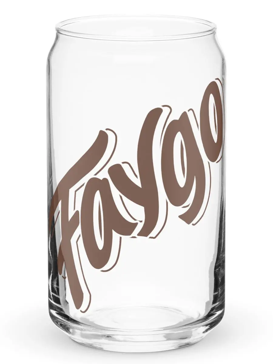 Faygo Root Beer Can-Shaped Glass - 16 Oz 1