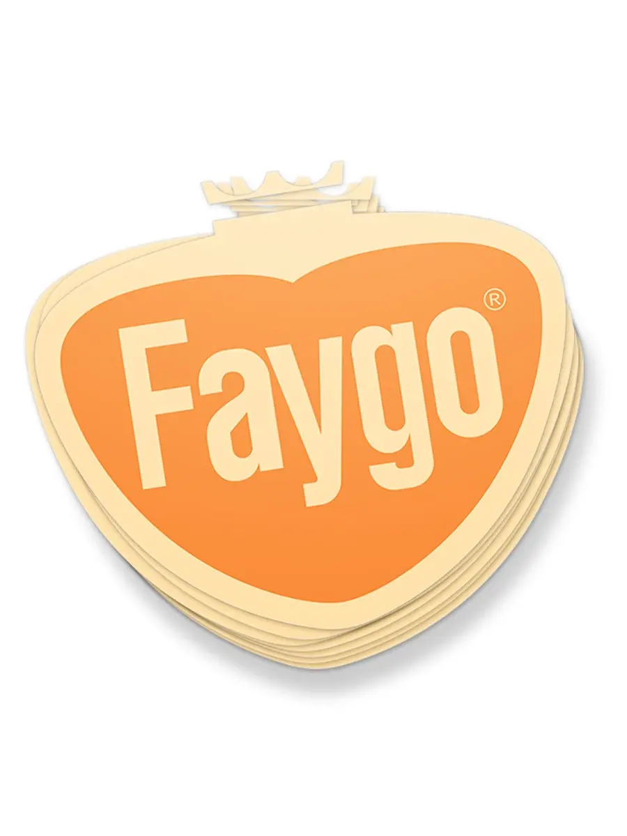 Faygo Retro Logo Sticker - Orange 1
