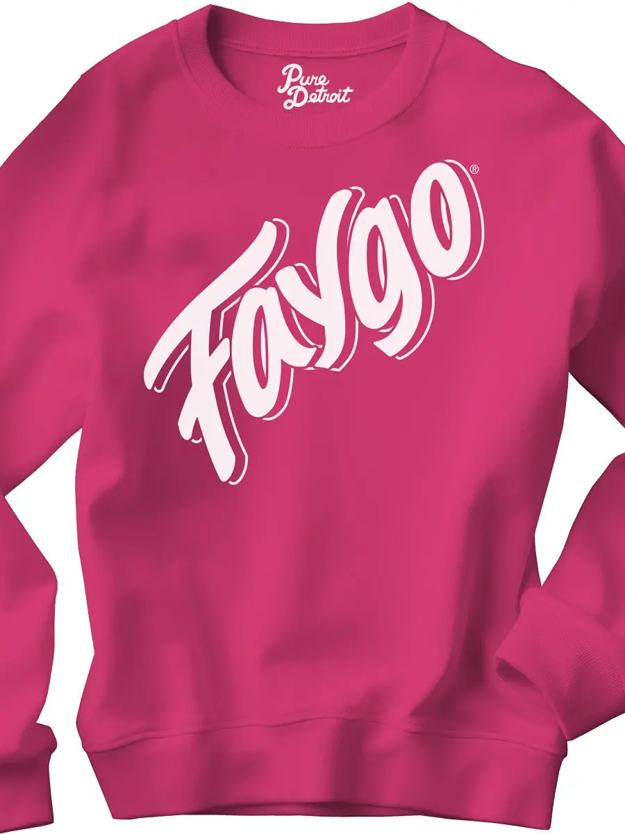 Faygo Heavyweight Crewneck Sweatshirt - Hot Pink 1