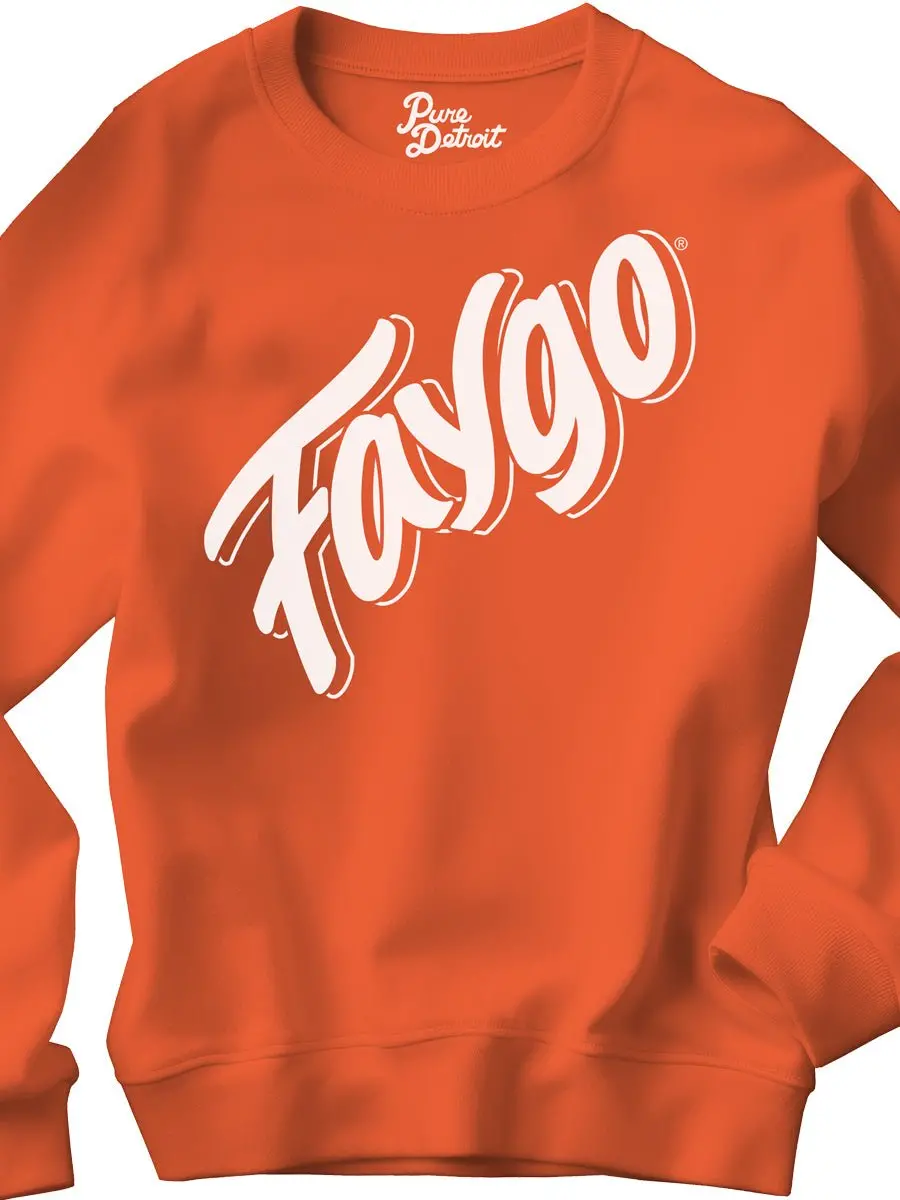 Faygo Heavyweight Crewneck Sweatshirt - Orange Pop 1