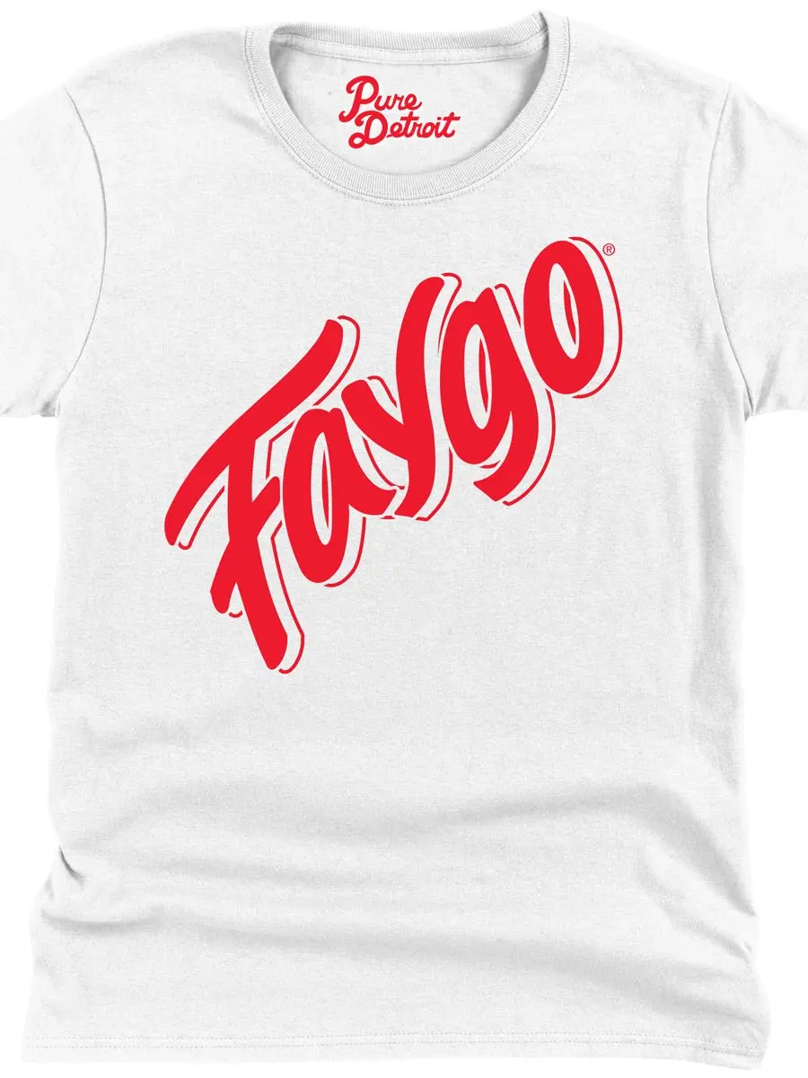 Faygo Womens T-Shirt Red Pop And White 1