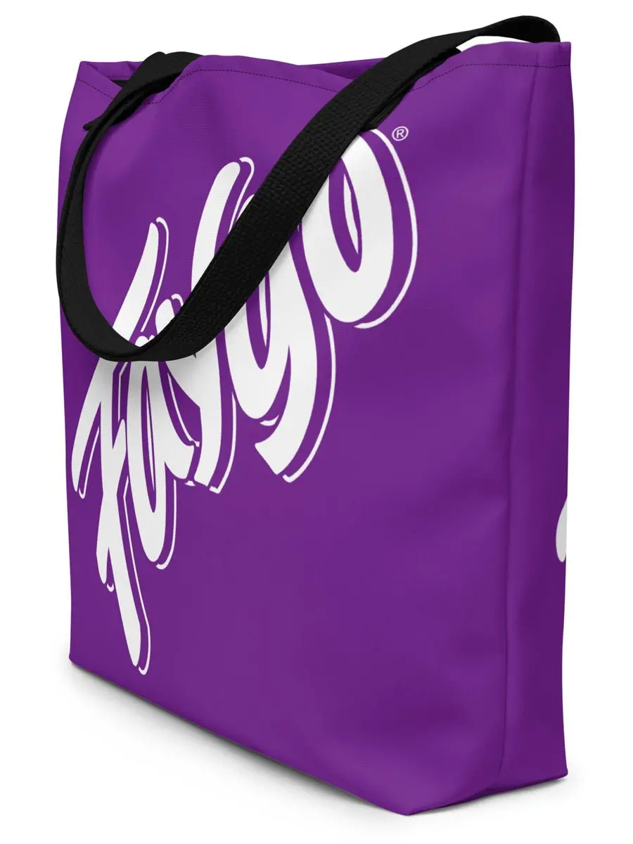 Faygo Logo All-Over Print Large Tote Bag - 16" X 20" - Grape 1