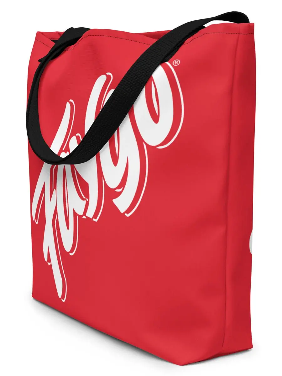 Faygo Logo All-Over Print Large Tote Bag - 16" X 20" - Red Pop 1
