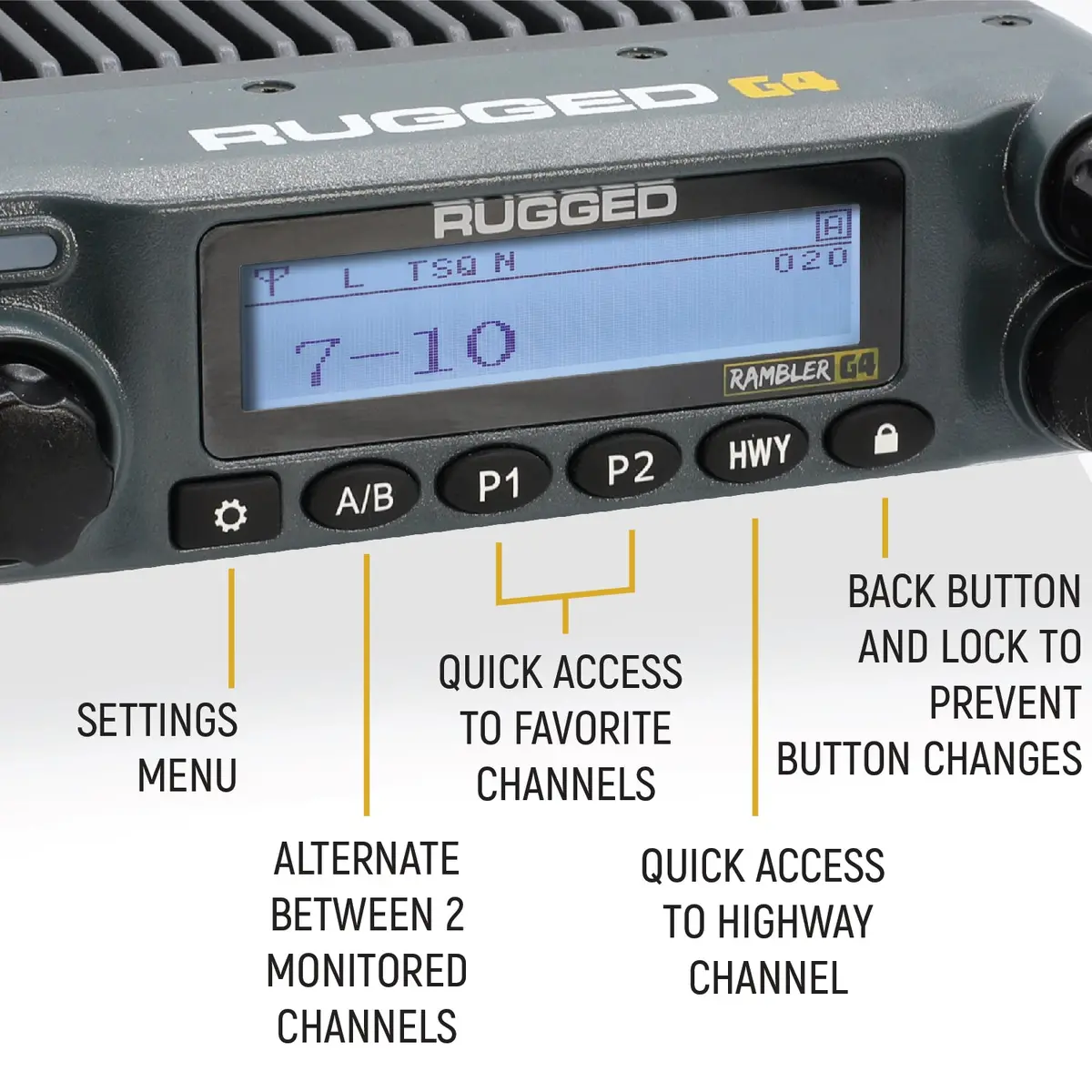 Radio Kit Lite - Rambler G4 Gmrs Band Mobile Radio With Stealth Antenna 2