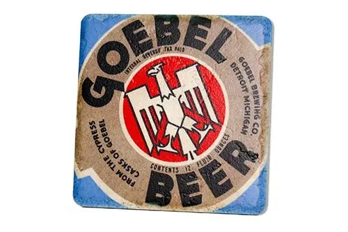 Vintage Goebel Beer Porcelain Tile Coaster 1