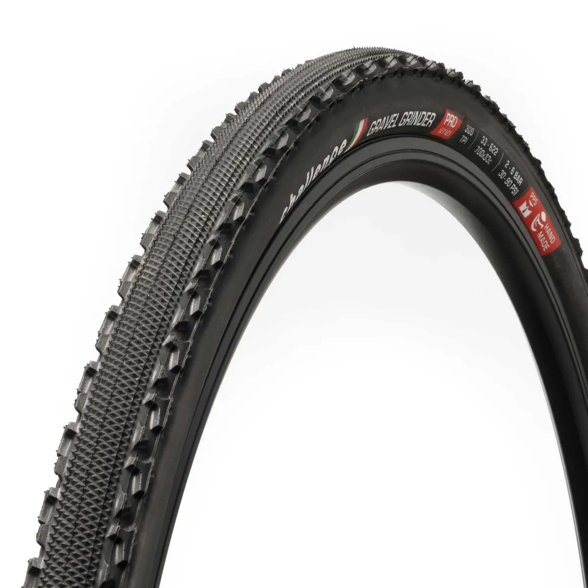 Challenge Gravel Grinder Tire: Handmade Clincher, 260Tpi, Black 1