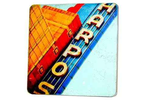 Harpos Sign Porcelain Tile Coaster 1