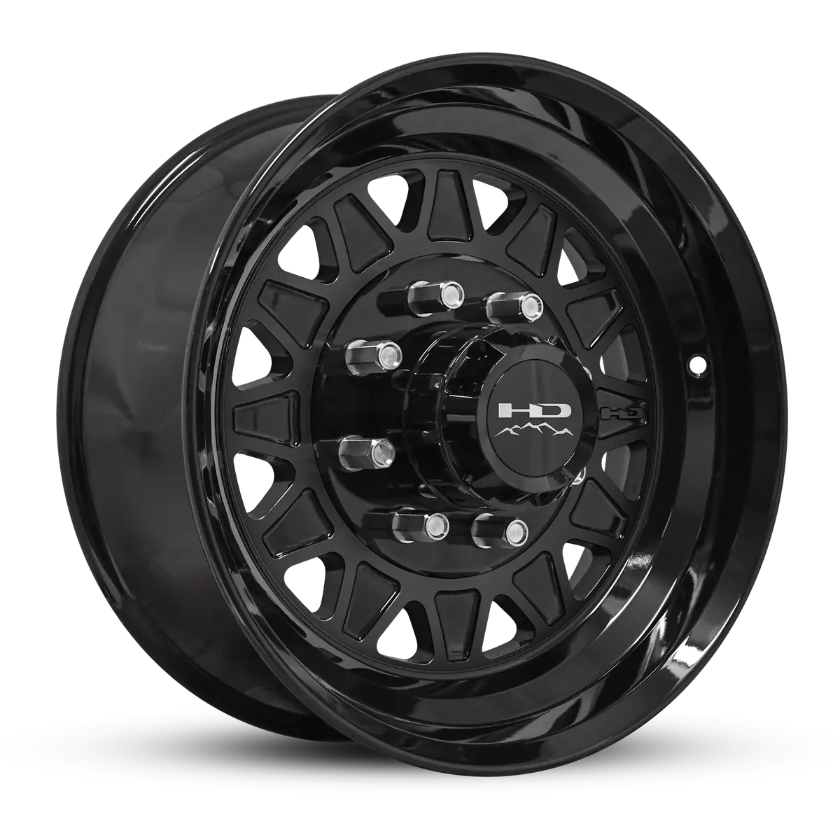 17.5X6.75 8X6.5 Hpd Hdt Forged Gloss Black Trailer Wheel (Lug Centric) 1
